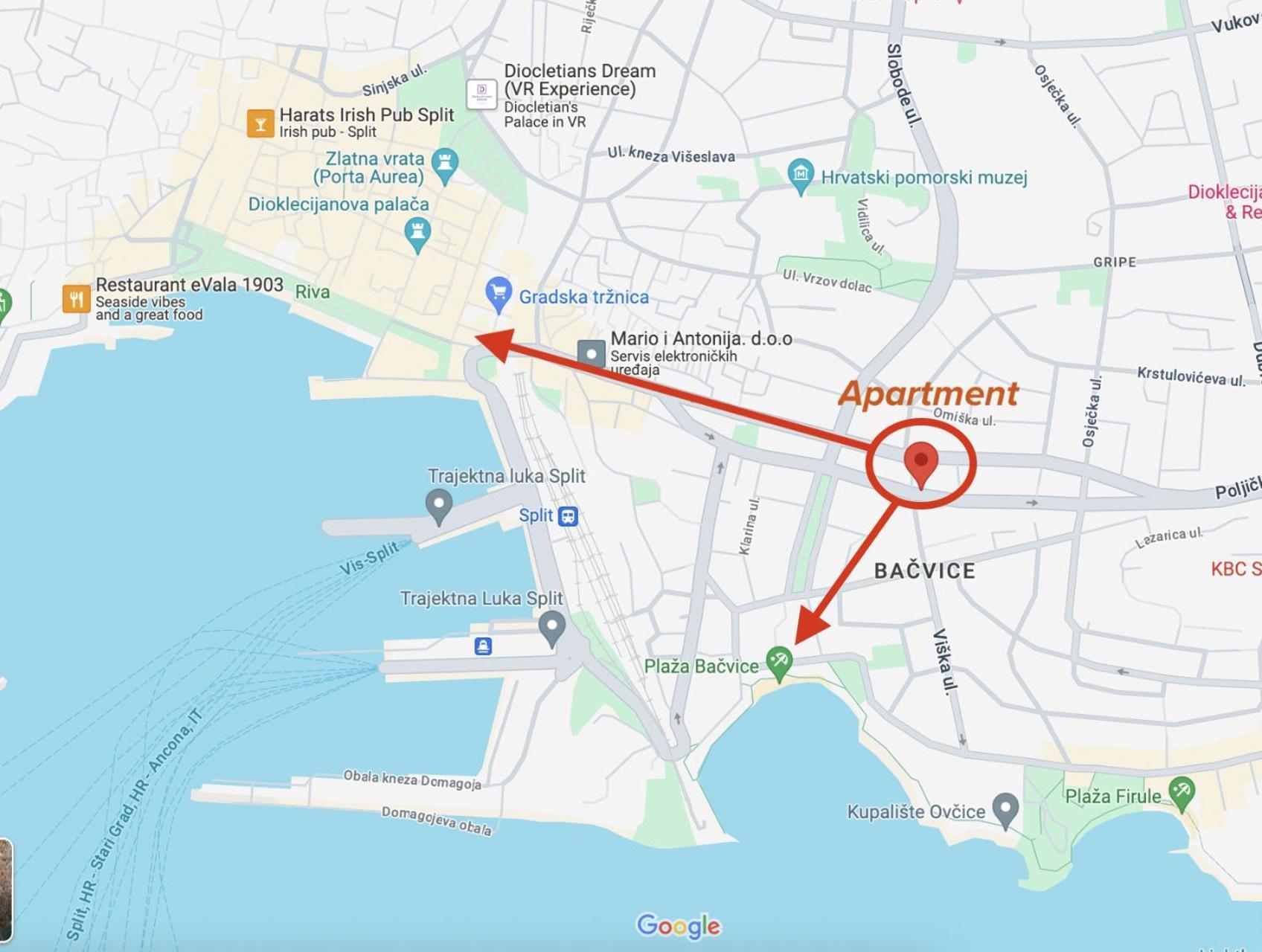 Apartment Central To Beach & Old Town สปลิท ภายนอก รูปภาพ